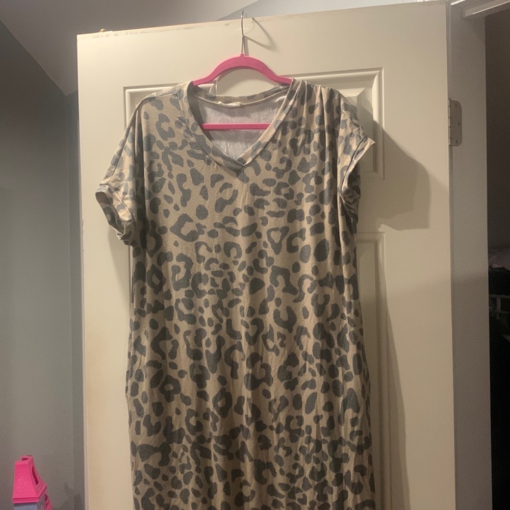Maternity Leopard Dress